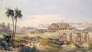 Ansicht der Ruinen von Karnak in Ägypten von Charles Pierron
