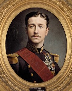 Porträt von Prinz Imperial Eugene Louis Napoleon (1856 - 1879), Sohn von Napoleon III. Gemälde von Charles Porion (19. Jahrhundert) von Charles Porion