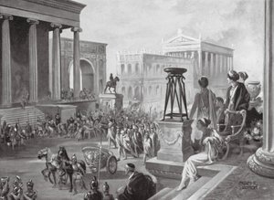 Die achäischen Führer werden nach Rom gebracht, 167 v. Chr. von Charles Rebel Stanton