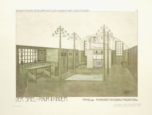 Kinderzimmer, ca. 1901 von Charles Rennie (after) Mackintosh