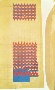Stoffdesign, 1916 von Charles Rennie Mackintosh