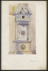 Studie eines Jesuitenaltars, Certosa di Pavia (1891)