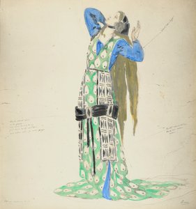 Kostümentwurf für Bellengere in Le Mort de Tintagiles, 1912