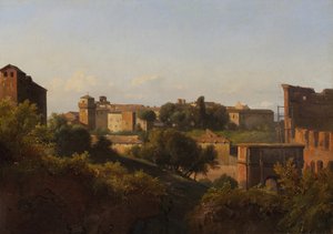 Blick auf das Kolosseum und den Konstantinsbogen vom Palatin, ca. 1822-24