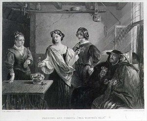 Florizel und Perdita, graviert von Lumb Stocks (1812-92)