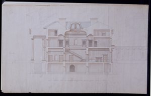Entwürfe für Lough Crew House, County Meath, Irland, um 1825