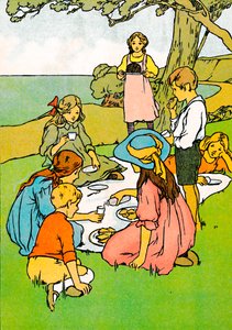 Ein Weihnachtsessen in Neuseeland, 1912
