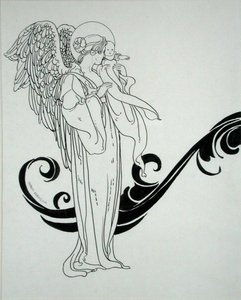 Engel und Baby, Illustration aus 