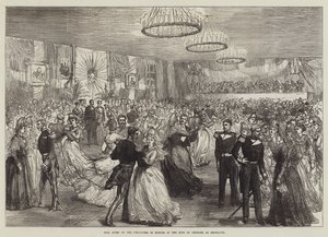 Ball der Isländer zu Ehren des Königs von Dänemark in Reykjavik von Sir John Charles Robinson