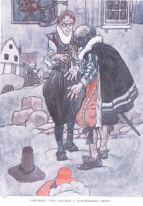 Zwischen den beiden Bürgern entstand ein Streit von Charles Robinson