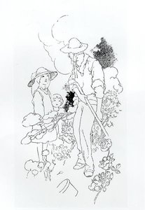 Gärtner bei der Arbeit von Charles Robinson
