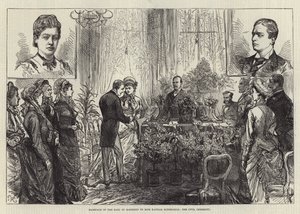 Heirat des Earl of Rosebery mit Miss Hannah Rothschild, die Zivilzeremonie