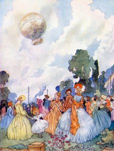 Montgolfiers Ballonaufstieg in Annonay, nahe Lyon, 5. Juni 1783 von Charles Robinson