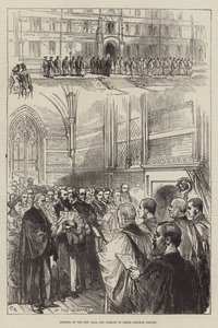 Eröffnung der neuen Halle und Bibliothek des Keble College, Oxford von Sir John Charles Robinson