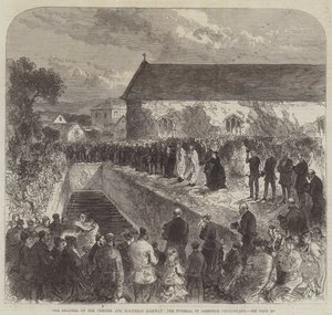 Das Unglück auf der Chester und Holyhead Railway, die Beerdigung auf dem Friedhof von Abergele von Sir John Charles Robinson