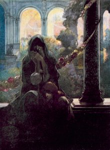 Die Reichen feiern in ihren schönen Häusern, während die Bettler an den Toren sitzen von Charles Robinson