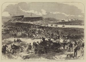 Besuch des Prinzen und der Prinzessin von Wales in Irland, Gesamtansicht der Punchestown-Rennen