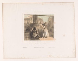 Onkel Tom im Gespräch mit Eva von Charles Rochussen
