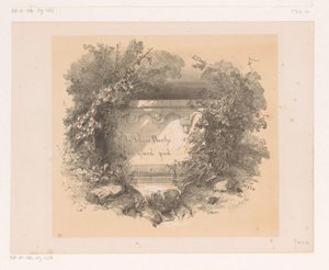 Titel auf Mauer in Landschaft