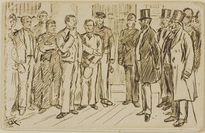 Identifizierung des Gefangenen von Charles Samuel Keene