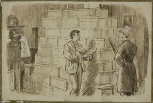 Im Atelier von Charles Samuel Keene