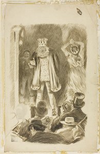 Lord Salisbury spricht bei einer Versammlung von Charles Samuel Keene