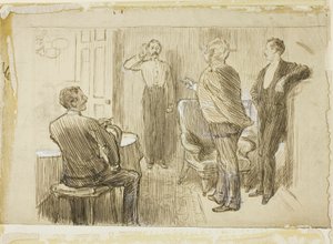 Offizier und Ordonnanz von Charles Samuel Keene