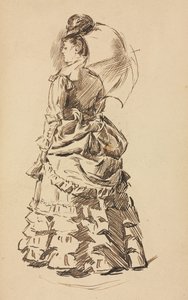 Studie für "Geist und Materie" von Charles Samuel Keene
