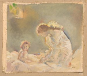 Kindesanbetung, ca. 1926 von Charles Sims