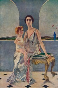 Die Gräfin von Rocksavage und ihr Sohn, 1922, 1935 von Charles Sims