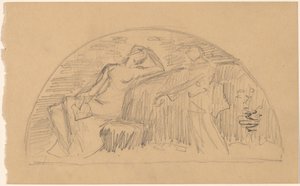 Studie für eine Lunette von Charles Sprague Pearce