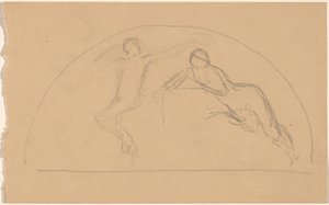 Studie von Figuren in einer Lunette von Charles Sprague Pearce