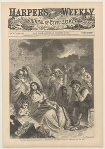 Titelblatt von Harpers Weekly, 28. Oktober 1871 von Charles Stanley Reinhart