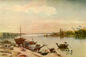 Barrackpur - Am Ganges nahe Kalkutta, 1840er Jahre, 1901 von Charles Stewart Hardinge