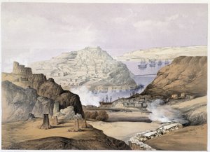 Stadt Sebastopol in „Sevastopol“ von Ch. Hardinge. Litho von Vincent Brooks, London 1855 Henry Graves