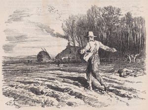 Saat ausstreuen, aus Le Magasin Pittoresque von Charles Tamisier