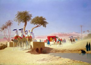 Die Kaiserin Eugenie besucht die Pyramiden von Charles Theodore Frere