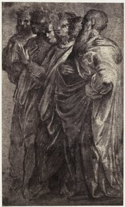 Fotoreproduktion einer Zeichnung von Raffael, Sechs Weise