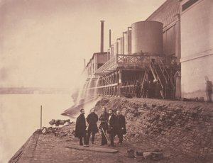 Wassertanks außerhalb des Anbaus, Pariser Weltausstellung von Charles Thurston Thompson