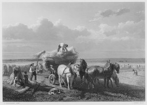 Das Erntefeld, nach dem Bild in der Königlichen Sammlung von Charles Tschaggeny