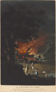 Ein brennendes Häuschen von Charles Turner