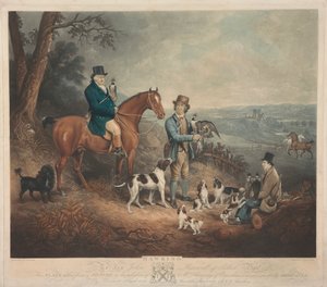 Malcolm Fleming von Barochan 1745-1811. Falknerei von Charles Turner