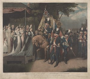Die Präsentation der Farben an die Kensington-Freiwilligen von Charles Turner