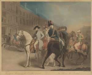 Bonaparte inspiziert die Konsulargarde von Charles Turner after John James Masquerier