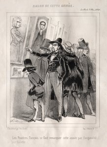 Die französischen Maler fallen dieses Jahr durch die Originalität ihrer Kleidung auf von Charles Vernier