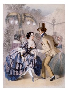 „Die Bälle von Paris - Mabille“ - Gravur von Charles Vernier