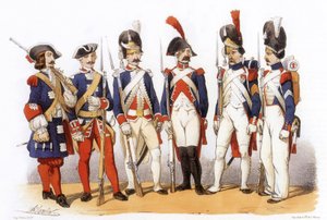 Uniformen der französischen Armee: Spezialkorps: 17.-18.-19. Jahrhundert