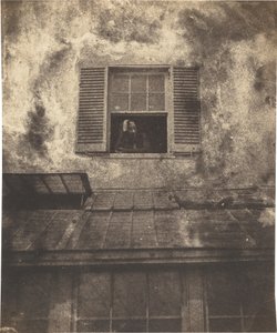 Auguste Vacquerie am Fenster, Marine Terrace von Charles Victor Hugo with Auguste Vacquerie