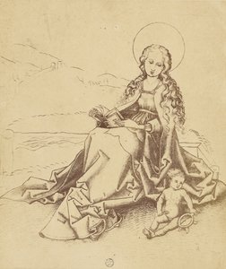Die Heilige Jungfrau mit dem Kind von Charles Von Bouell