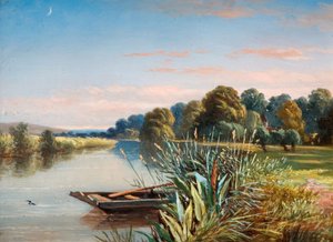 Flusslandschaft, 1880 von Charles Walter Radclyffe